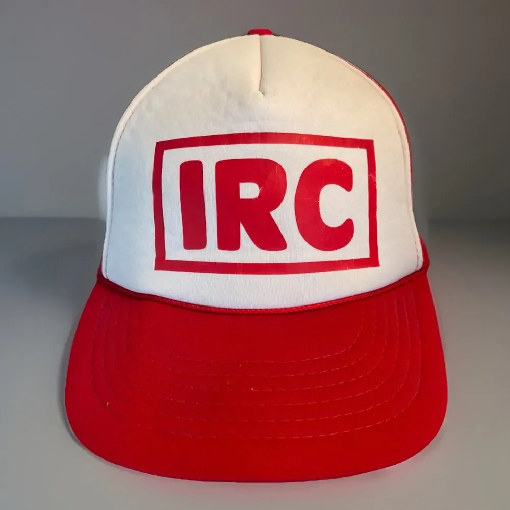 Vintage IRC Trucker Snapback Hat Madhatter Rare McDonald’s